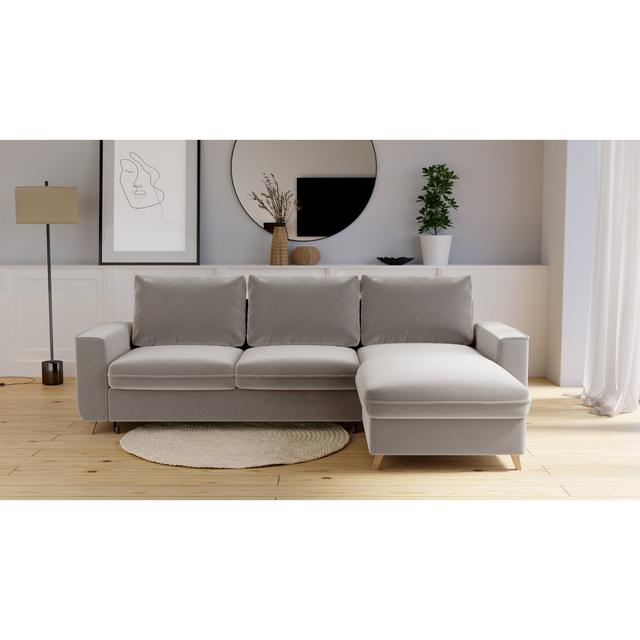 Ecksofa Pugmire ModernMoments Polsterfarbe: Cremefarben, Ausrichtung: Rechts ausgerichtet on Productcaster.