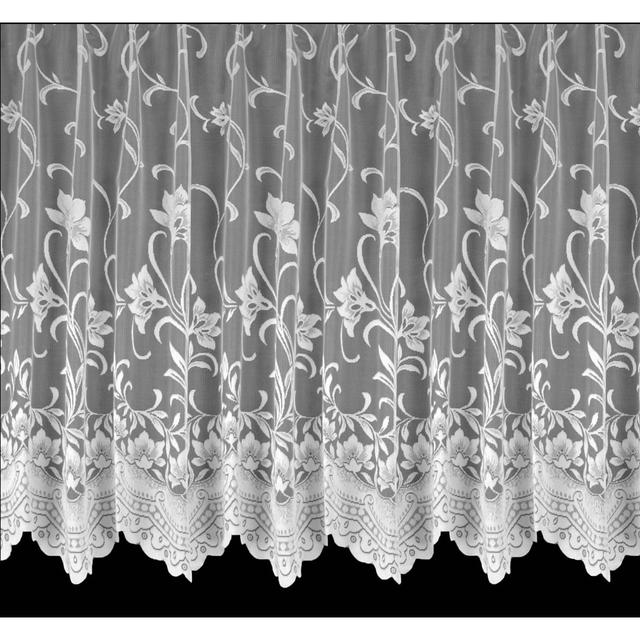 Caine Lace Semi Sheer Curtain Panel Lark Manor Panel Size: 300cm Width x 183cm Drop on Productcaster.