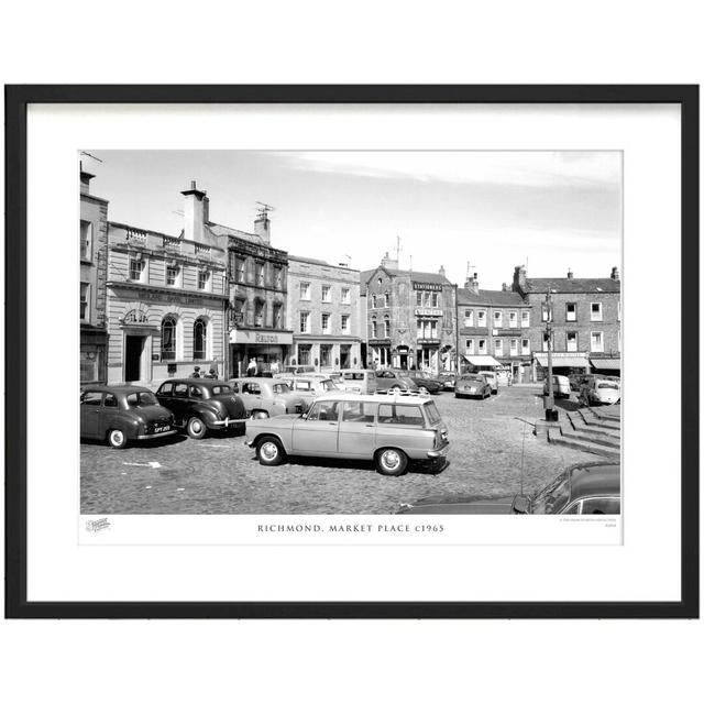 'Richmond, Market Place C1965' by Francis Frith - Picture Frame Photograph Print on Paper The Francis Frith Collection Size: 40cm H x 50cm W x 2.3cm D on Productcaster.