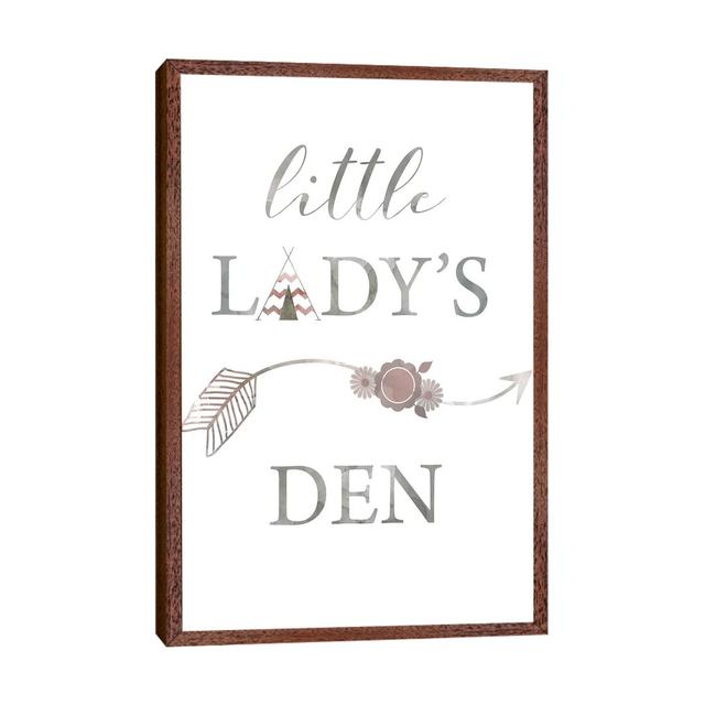 Little Lady Den Arrow by Carol Robinson - Print on Canvas Ebern Designs Size: 101.6cm H x 66.04cm W x 3.81cm D, Format: Classic Brown Wood Framed on Productcaster.