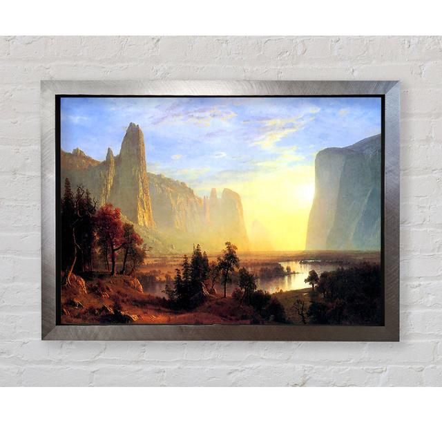 Yosemite Valley By Bierstadt - Single Picture Frame Art Prints Bright Star Size: 59.7cm H x 84.1cm W x 3.4cm D on Productcaster.