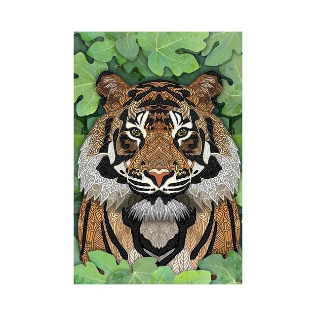 Jungle Tiger by Angelika Parker - Wrapped Canvas Print Latitude Vive Size: 30.48cm H x 20.32cm W on Productcaster.