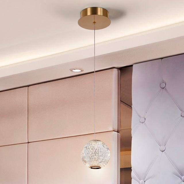 Sarmiento 1-Light Single Globe LED Pendant Canora Grey on Productcaster.