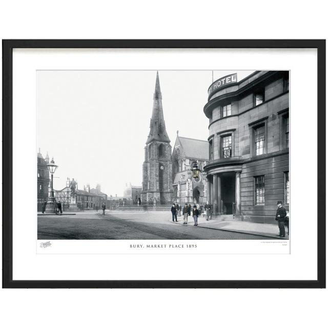 Bury, Market Place 1895 by Francis Frith - Single Picture Frame Print The Francis Frith Collection Colour: Dark Grey/Ivory, Size: 45cm H x 60cm W x 2. on Productcaster.