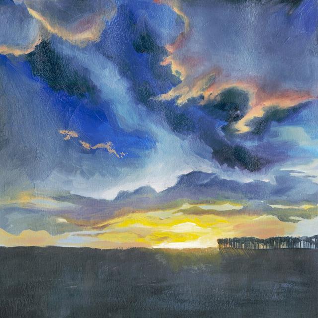 Vivid Sunset I by Grace Popp - Wrapped Canvas Painting Rosalind Wheeler Size: 51cm H x 51cm W on Productcaster.