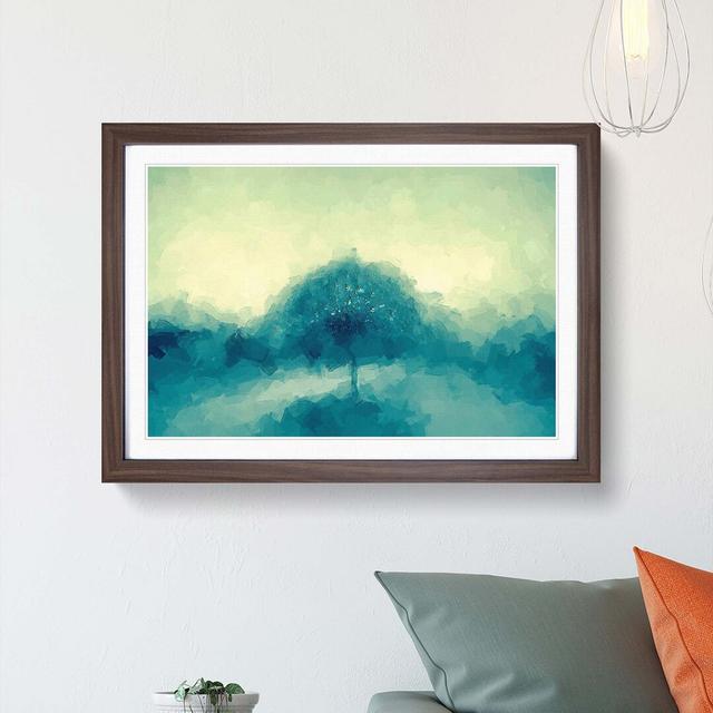 Jazz Tree in Abstract - Picture Frame Graphic Art Print East Urban Home Format: Walnut, Size: 40cm H x 60cm W x 2cm D on Productcaster.