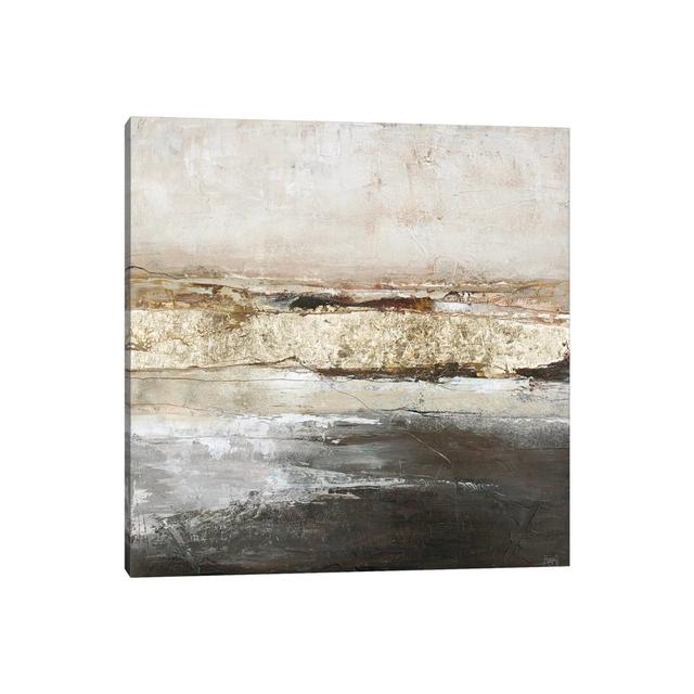 Low Limit Gold by Design Fabrikken - Wrapped Canvas Painting Canora Grey Size: 45.72cm H x 45.72cm W x 3.81cm D on Productcaster.