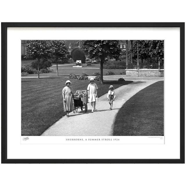 'Sherborne, a Summer Stroll 1924' by Francis Frith - Picture Frame Photograph Print on Paper The Francis Frith Collection Size: 60cm H x 80cm W x 2.3c on Productcaster.