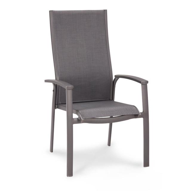 Lasseter Stacking Chair Dakota Fields Frame Finish: Anthracite Matt on Productcaster.