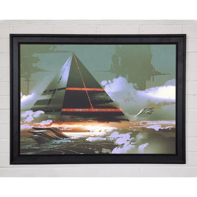 Pyramid From Another Realm Framed Print Ebern Designs Size: 29.7cm H x 42cm W x 1.5cm D on Productcaster.