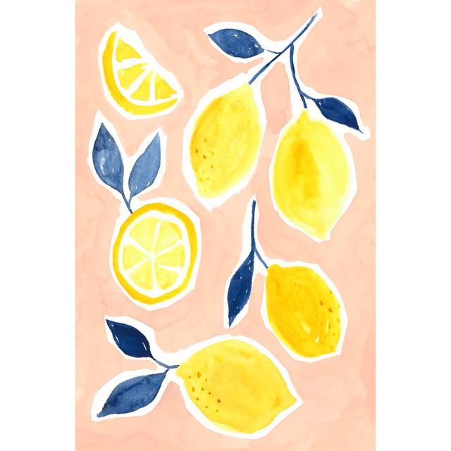 Lemon Love II - Wrapped Canvas Art Prints Brambly Cottage Size: 76cm H x 51cm W x 3.8cm D on Productcaster.