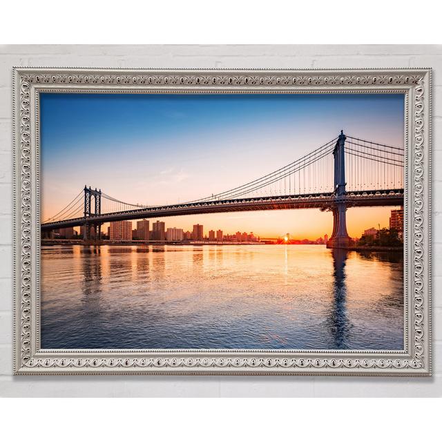 Sunset Bridges - Single Picture Frame Art Prints Bright Star Size: 21cm H x 29.7cm W x 3cm D on Productcaster.