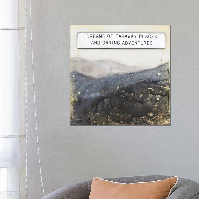 Dream of Faraway Places by Britt Hallowell - Wrapped Canvas Art Prints Happy Larry Size: 66.04cm H x 66.04cm W x 3.81cm D on Productcaster.