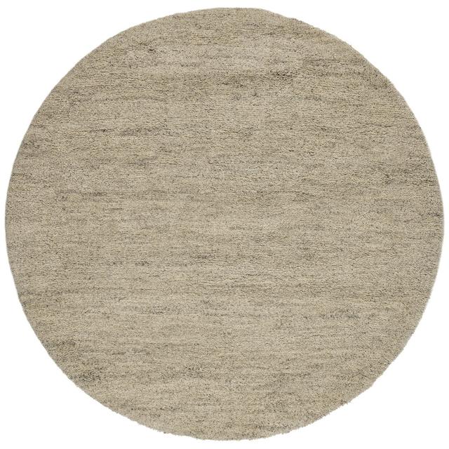 Handgefertigter Teppich Taza Royal Einfarbig Theko Rug Size: Round 150cm on Productcaster.