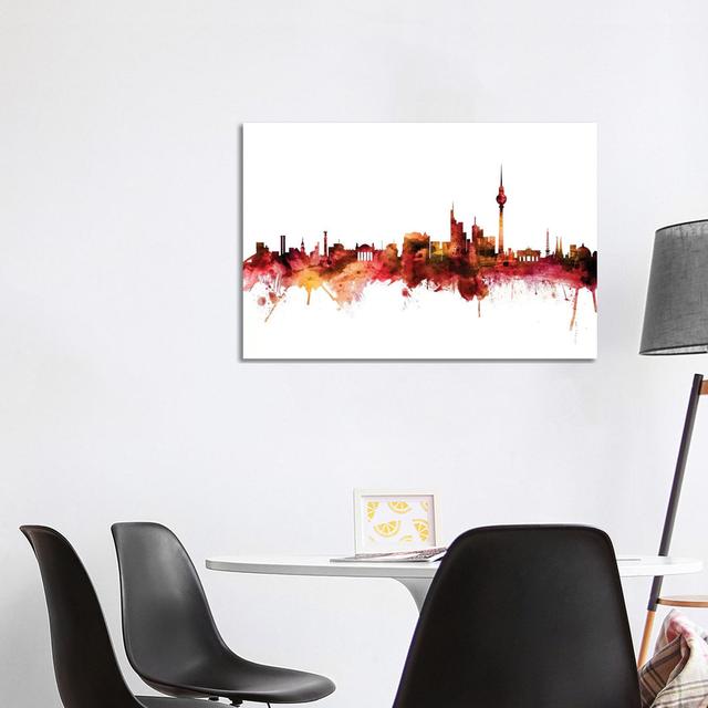 Berlin, Germany Skyline by Michael Tompsett - Wrapped Canvas Gallery-Wrapped Canvas Giclée Latitude Run Size: 66.04cm H x 101.6cm W x 3.81cm D on Productcaster.