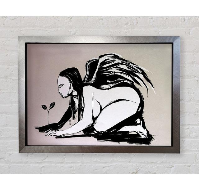 Angel Flower Grow - Single Picture Frame Art Prints Bright Star Size: 84.1cm H x 118.9cm W x 3.4cm D on Productcaster.