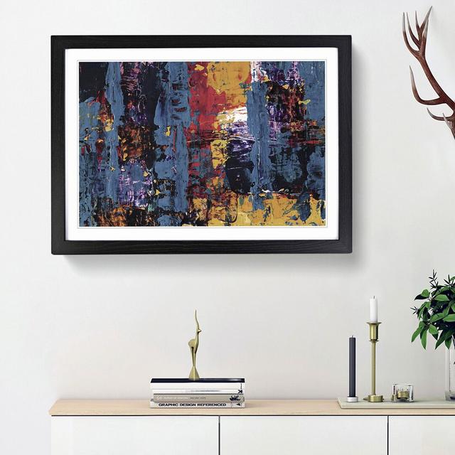 Abstract Art Painting Vol.230 by S.Johnson - Picture Frame Painting Print East Urban Home Size: 62cm H x 87cm W x 2cm D, Frame Option: Black Framed on Productcaster.