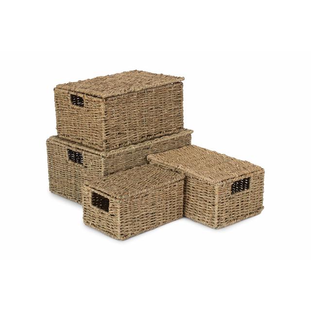 Seagrass 4 Piece Storage Hamper set Highland Dunes on Productcaster.