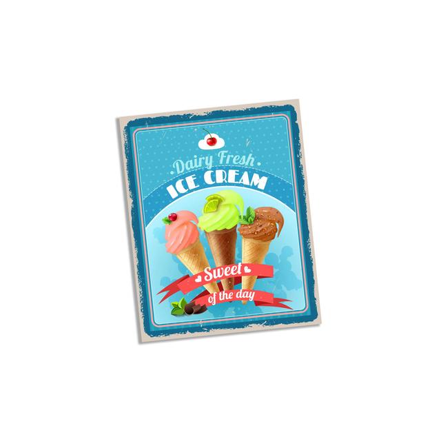 Dairy Fresh Ice Cream Wall Décor East Urban Home Size: 25cm H x 20cm W on Productcaster.