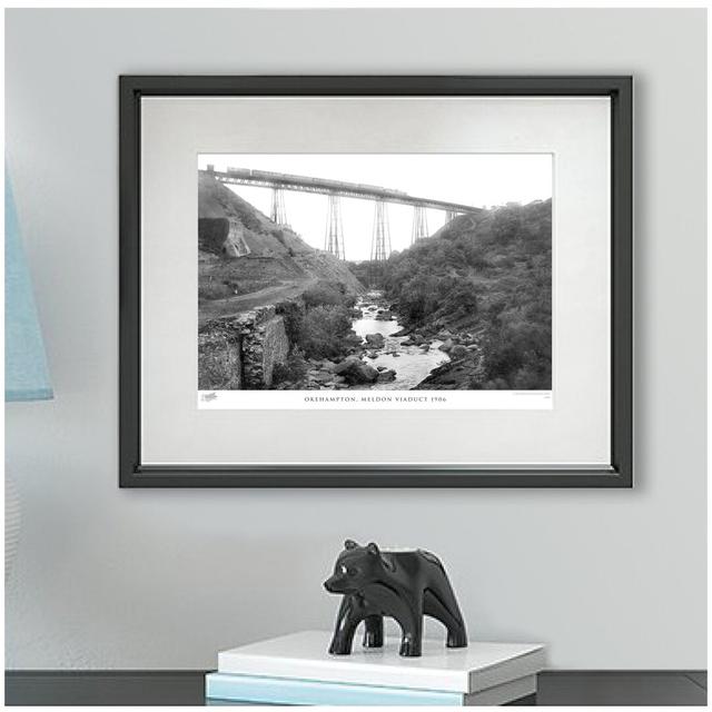 'Okehampton, Meldon Viaduct 1906' by Francis Frith - Picture Frame Photograph Print on Paper The Francis Frith Collection Size: 40cm H x 50cm W x 2.3c on Productcaster.