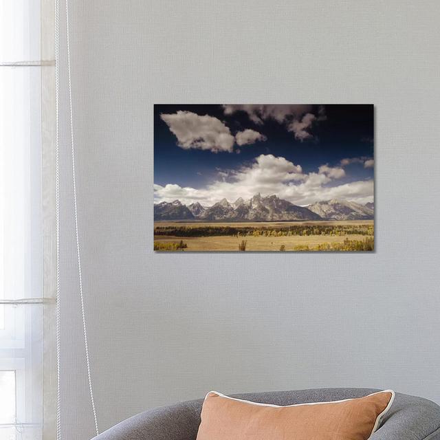 Teton Range, Snake River Valley, Grand Teton National Park, Wyoming by Gerry Ellis - Wrapped Canvas Print Alpen Home Size: 45.72cm H x 66.04cm W x 3.8 on Productcaster.