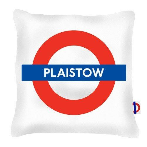 Plaistow Tube Station London Transport Cushion London Transport on Productcaster.