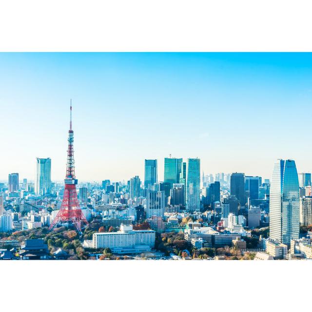 Tokyo Tower by Voyata - Wrapped Canvas Photograph 17 Stories Size: 51cm H x 76cm W on Productcaster.