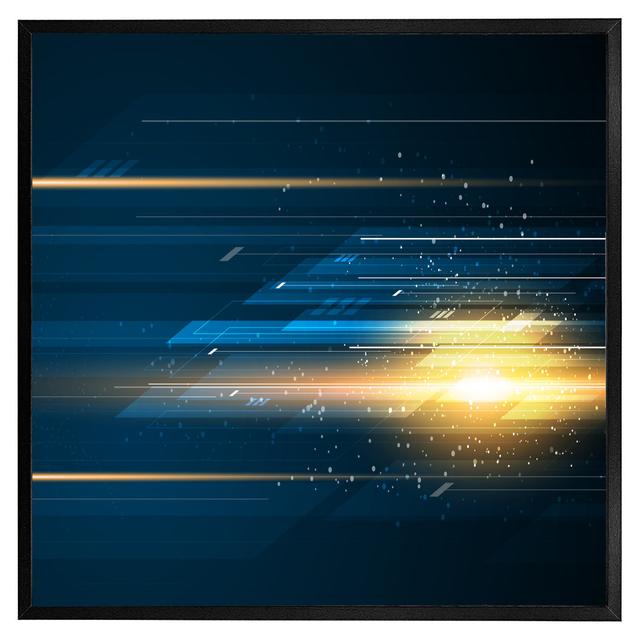 Speed Movement - Single Picture Frame Art Prints George Oliver Frame Option: Black, Size: 41cm H x 41cm W x 4cm D on Productcaster.