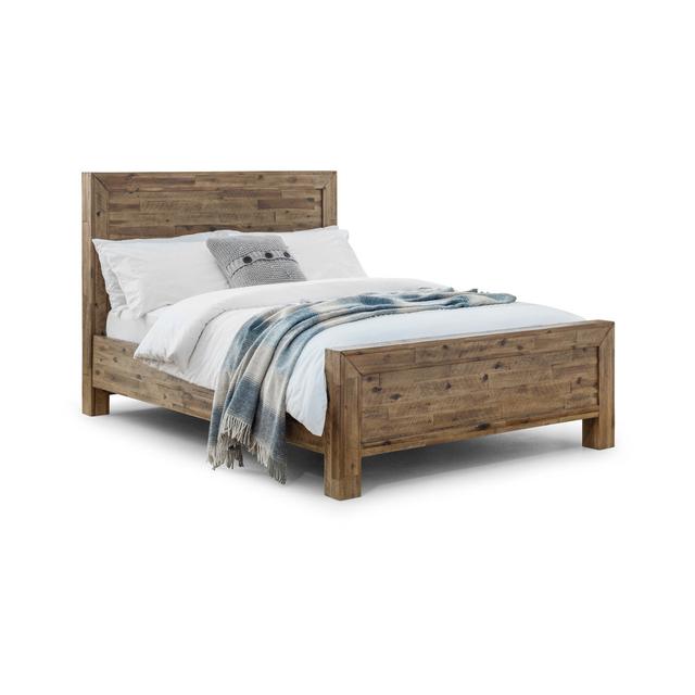 Morsun Panel Bed with Mattress Union Rustic Size: Double (4'6) on Productcaster.