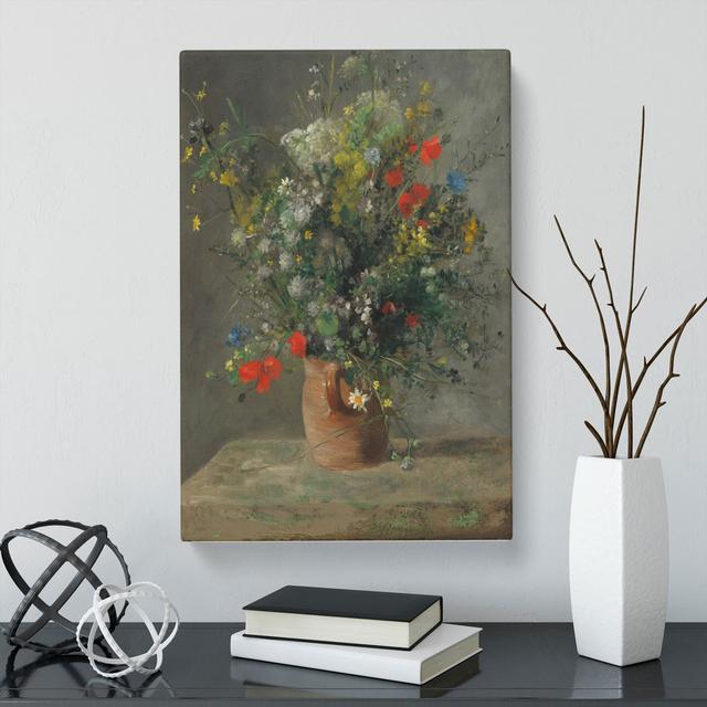 Bouquet Of Flowers Vol.2 by Pierre-Auguste Renoir - Wrapped Canvas Painting East Urban Home Size: 76cm H x 50cm W x 3cm D on Productcaster.