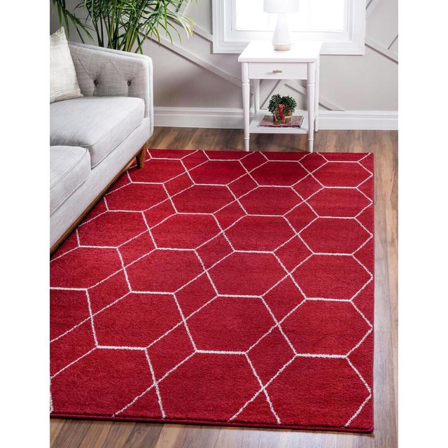 Liggett Flatweave Red Rug Corrigan Studio Rug Size: Rectangle 183 x 274cm on Productcaster.