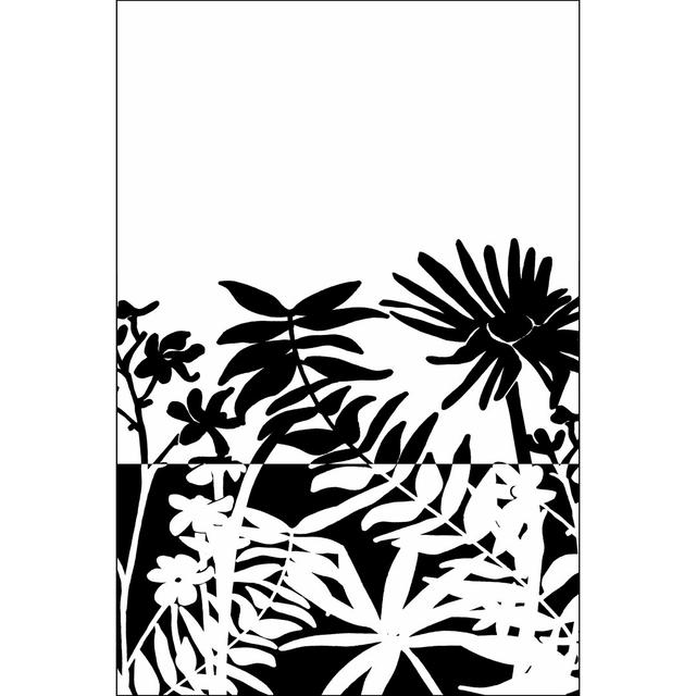 Tropical Silhouette II by Jarman Fagalde - Unframed Graphic Art on Canvas Marlow Home Co. Size: 76cm H x 51cm W x 3.8cm D on Productcaster.