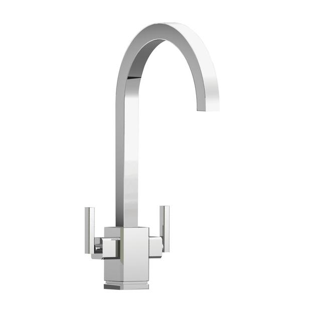 Twin Lever Monobloc Tap Rangemaster Sink & Taps on Productcaster.