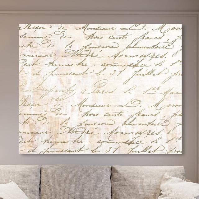 'Letters' Typography on Wrapped Canvas East Urban Home Size: 33 cm H x 40.6 cm W on Productcaster.