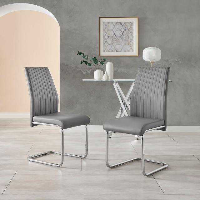 Essgruppe Eubanks mit ausziehbarem Tisch und 6 Stühlen Canora Grey Größe des Tischs: 76 cm H x 120 cm L x 80 cm B, Stuhlfarbe: Grau on Productcaster.