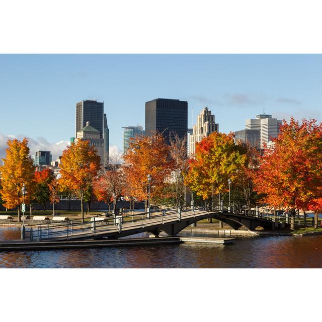 Historical Old Montreal - Wrapped Canvas Print 17 Stories Size: 51cm H x 76cm W on Productcaster.