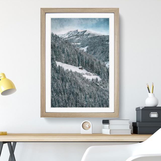 Winter Forest Vol.10 - Picture Frame Painting East Urban Home Size: 36cm H x 27cm W x 2cm D, Frame Option: Oak Framed on Productcaster.