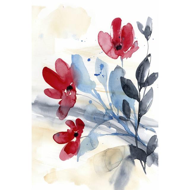 Flower Surprise II by Jennifer Goldberger - Wrapped Canvas Painting Print Marlow Home Co. Size: 30cm H x 20cm W x 3.8cm D on Productcaster.