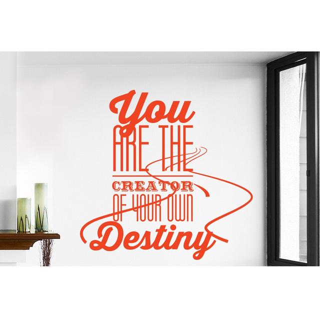 Wall Decal East Urban Home Colour: Orange on Productcaster.