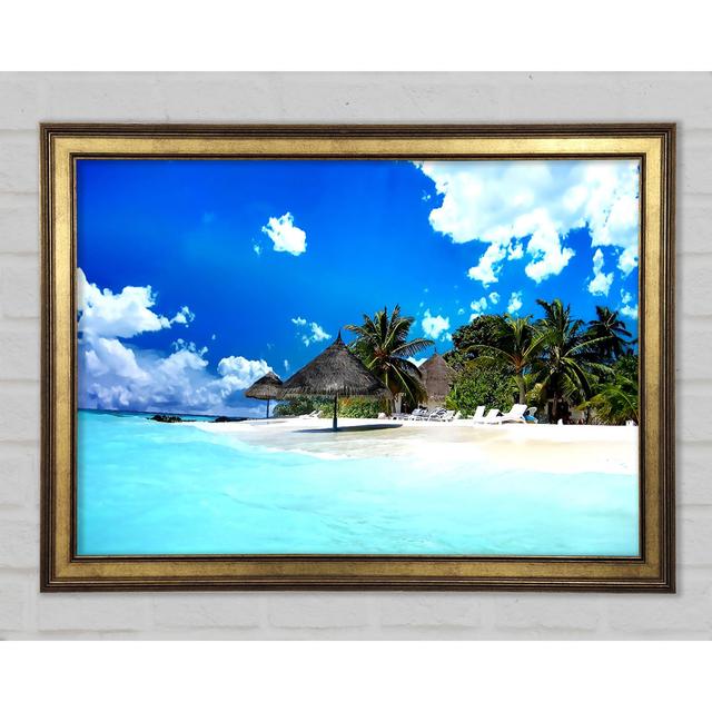 Beach Life Framed Print House of Hampton Size: 21.1cm H x 29.7cm W on Productcaster.