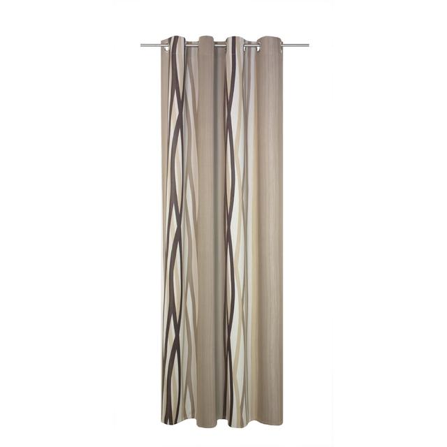 Brecken Eyelet Room Darkening Thermal Single Curtain Corrigan Studio Size: 255cm H x 145cm W, Colour: Brown on Productcaster.