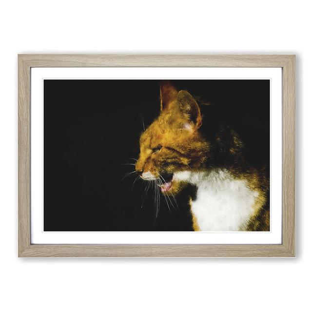 Portrait of a Cat Vol.5 - Picture Frame Painting East Urban Home Frame Option: Oak Framed, Size: 48cm H x 65cm W x 2cm D on Productcaster.