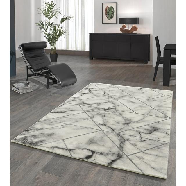 Senna Abstract Machine Woven Area Rug Etta Avenue Rug Size: Runner 80 x 300cm on Productcaster.