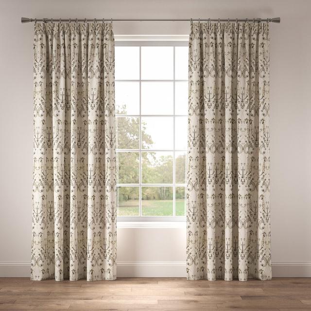 Made to Order - Le Chateau Des Animuax Pencil Pleat Room Darkening Thermal Curtains The Chateau By Angel Strawbridge Panel Size: Width 127 x Drop 229 on Productcaster.