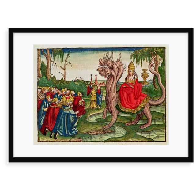 The Whore Of Babylon by German School - Single Picture Frame Painting East Urban Home Size: 30 cm H x 40 cm W x 2.3 cm D, Format: Framed Paper on Productcaster.