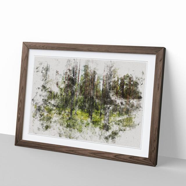 Green Forest Vol.1 - Picture Frame Graphic Art East Urban Home Frame Option: Walnut Framed, Size: 48cm H x 65cm W x 2cm D on Productcaster.