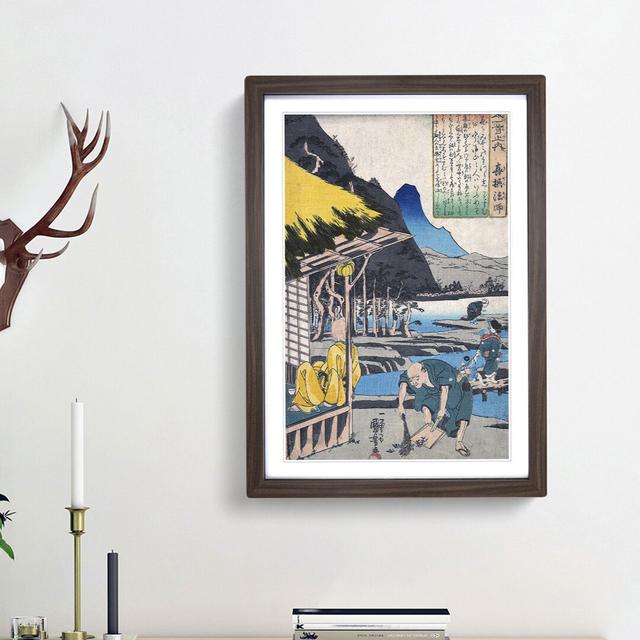 Cabin in Tatsumi by Utagawa Kuniyoshi - Picture Frame Painting Print East Urban Home Frame Option: Walnut Framed, Size: 65cm H x 48cm W x 2cm D on Productcaster.