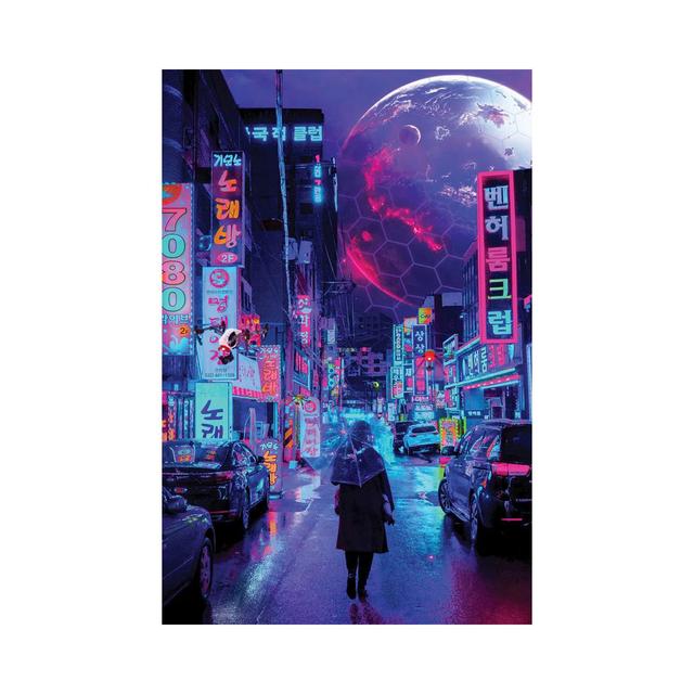 New World by Gab Fernando - Wrapped Canvas Painting Metro Lane Size: 66.04cm H x 45.72cm W x 3.81cm D on Productcaster.