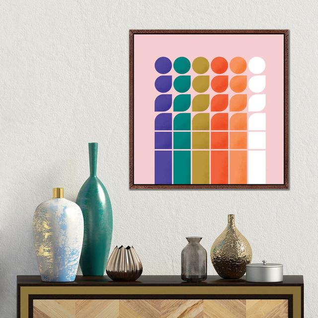 Colorful Changing Shapes by Show Me Mars - Gallery-Wrapped Canvas Giclée on Canvas Isabelline Size: 45.72cm H x 45.72cm W x 3.81cm D, Format: Classic on Productcaster.