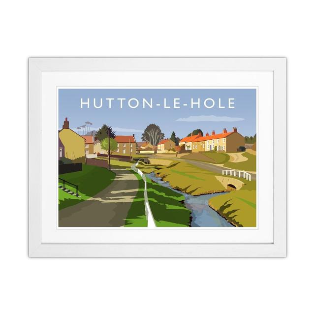 Hutton-le-Hole by Richard O'Neill - Picture Frame Graphic Art Corrigan Studio Size: 43.5cm H x 53.5cm W x 3cm D, Format: White Framed on Productcaster.